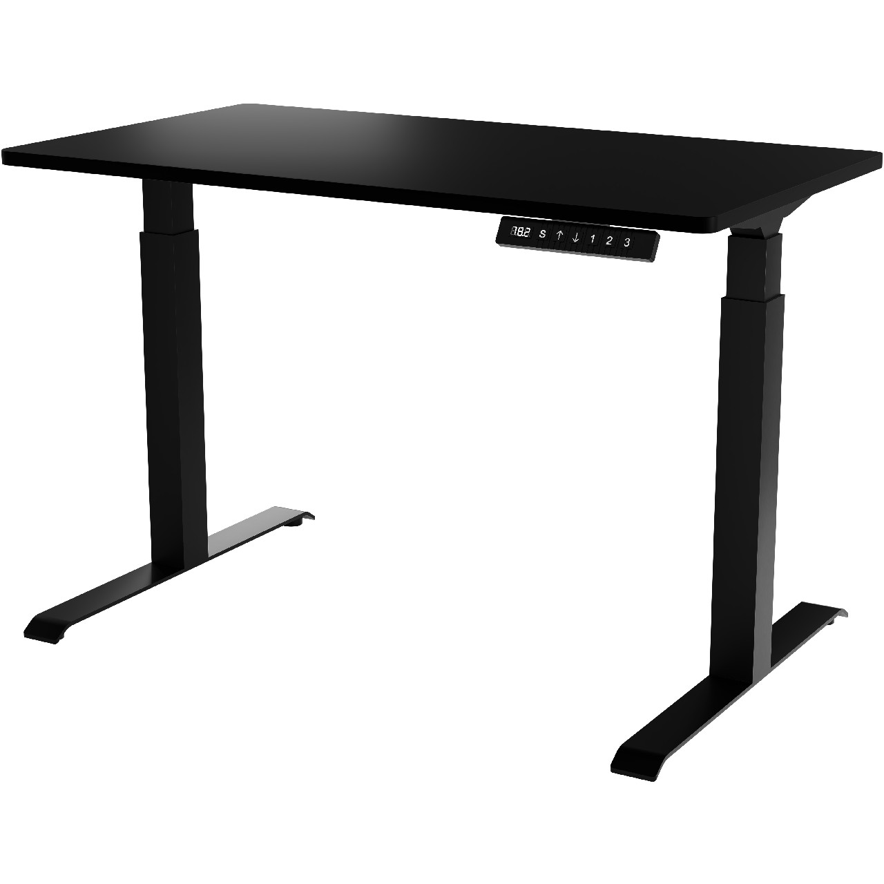 Höhenverstellbarer Schreibtisch MOON schwarz